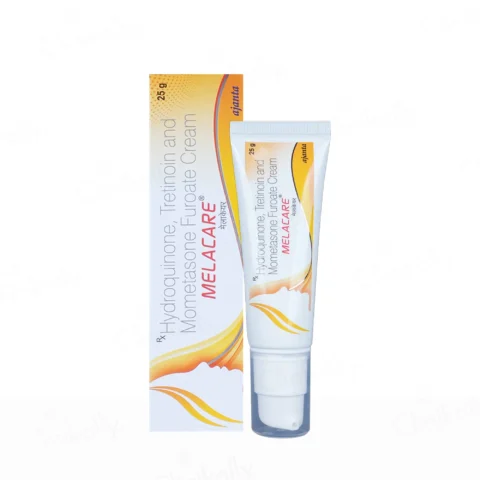 Melacare Cream (Hydroquinone+Mometasone+Tretinoin)