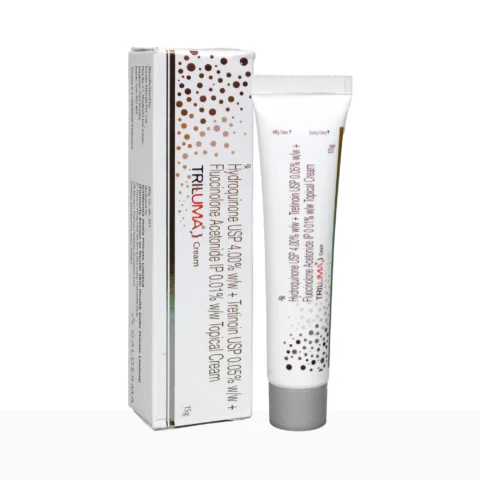Triluma Cream (Hydroquinone+Tretinoin+Fluocinolone acetonide)