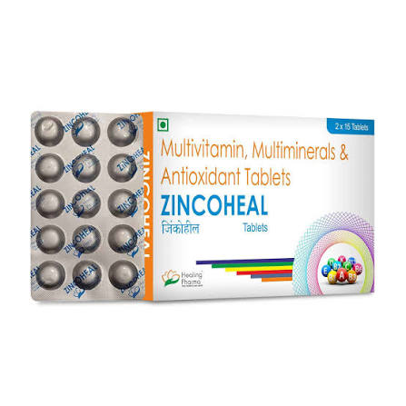 Zincoheal Tablet (Multivitamin, Multimineral and Antioxidant)